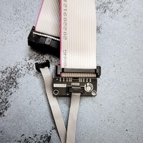 JTAG to SWD Adapter 20 Pin 2.54mm to 10 Pin 1.27mm with Female to Female Ribbon Cable