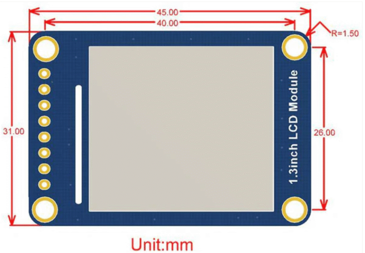 Waveshare 240×240, General 1.3inch LCD Display Module, IPS, 65K RGB - Image 2