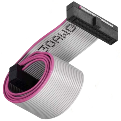 EI 20 Pin FRC Cable With Female To Female 1.27mm Pitch Connector 6″ Long – 1 Piece