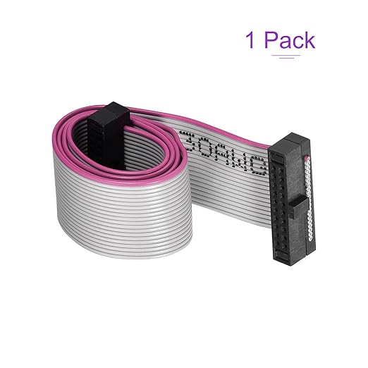 EI 20 Pin FRC Cable With Female To Female 1.27mm Pitch Connector 6″ Long – 1 Piece - Image 2