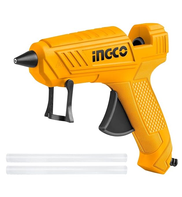 Ingco GG148 Hot Glue Gun, 20W(100W) With 2Pcs Glue Sticks