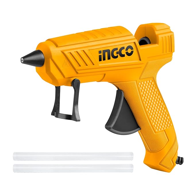 Ingco GG148 Hot Glue Gun, 20W(100W) With 2Pcs Glue Sticks