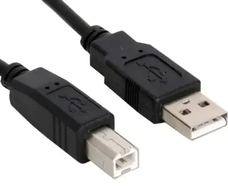 USB Type-A to Type-B Printer Cable, 1.5 Meters (Pack of 2)