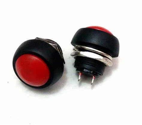 PBS- 33B Red Waterproof 12MM 2PIN Self-Reset Mini Round Push Button (Pack of 10) PBS- 33B Red Waterproof 12MM 2PIN Self-Reset Mini Round Push Button (Pack of 10) - Image 4